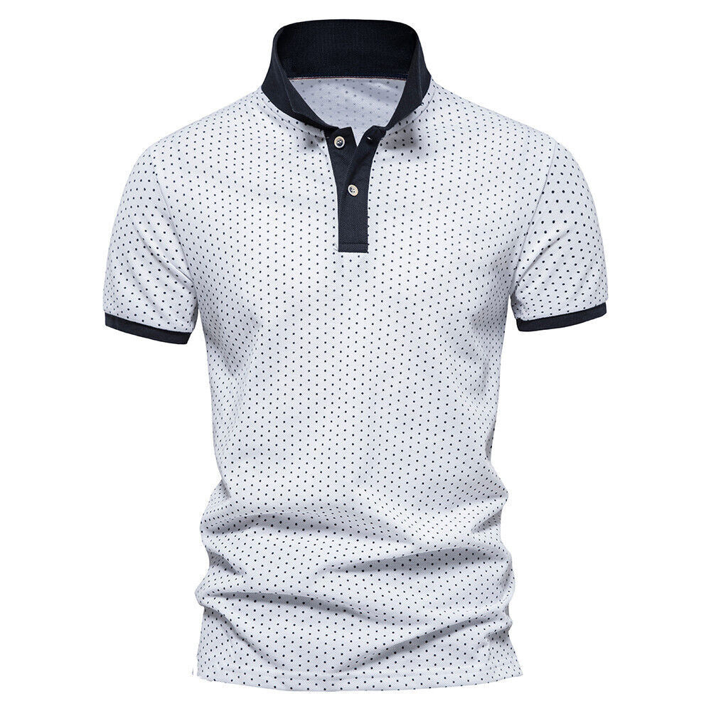 Men's Clothing Short Sleeve Printed Polo Shirt T-shirt