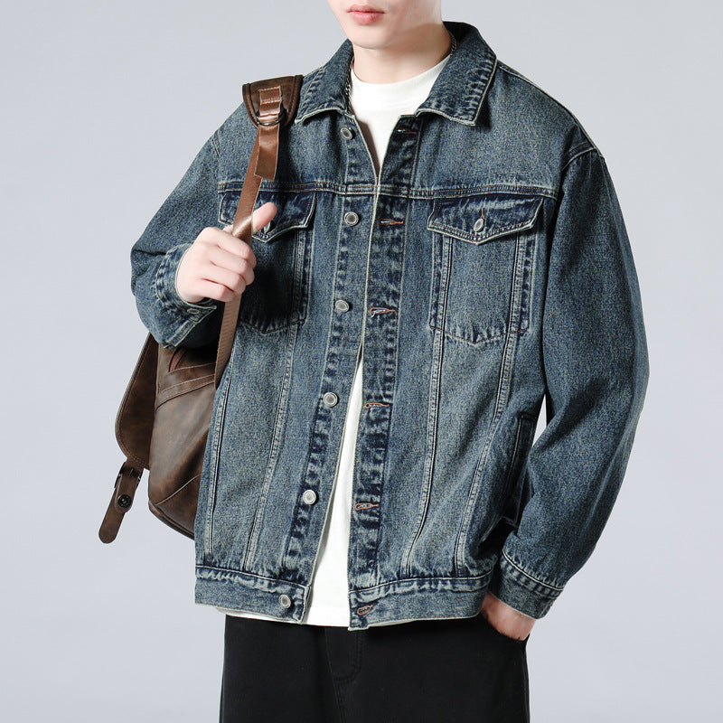 Denim Jacket Men's Cotton Loose