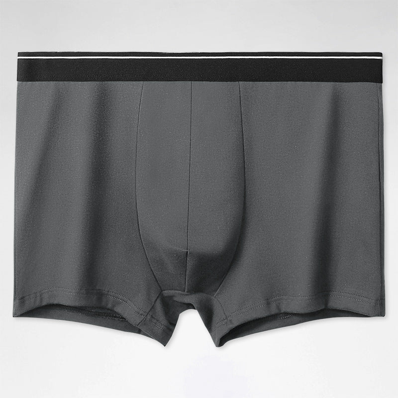 Men's Solid Color Underwear Men's Cotton Breathable Boxers