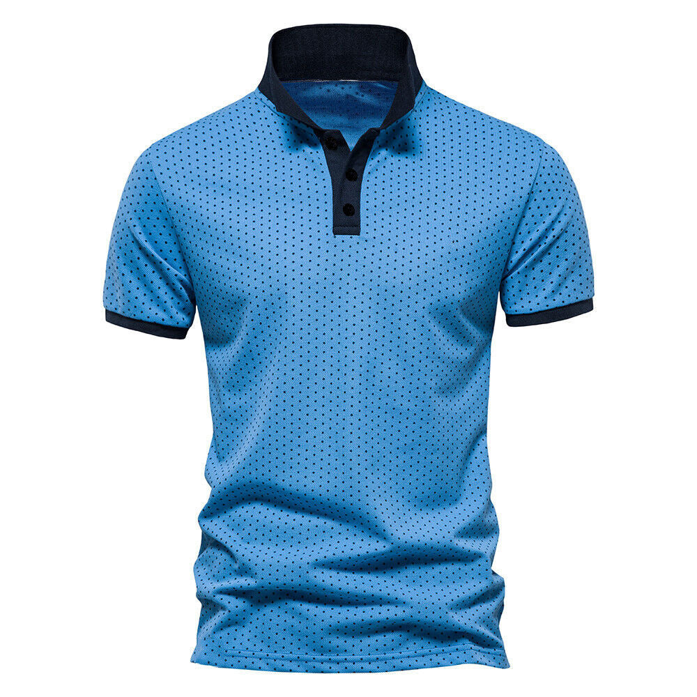 Men's Clothing Short Sleeve Printed Polo Shirt T-shirt