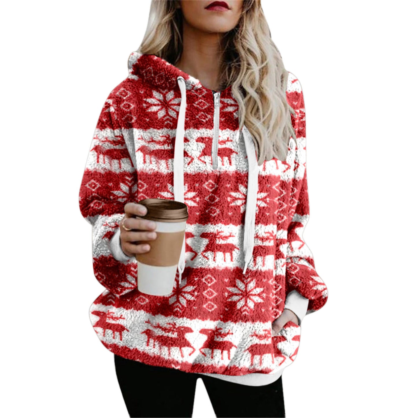 Christmas Printed Sweater For Women Autumn And Winter