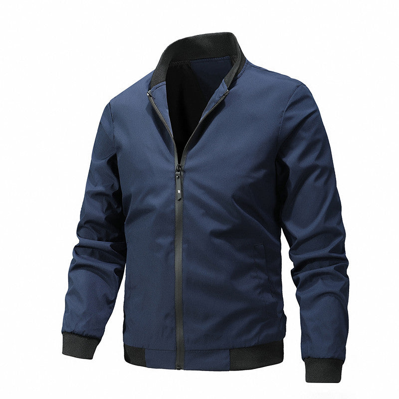 Men's Fashion Casual Solid Color Coat