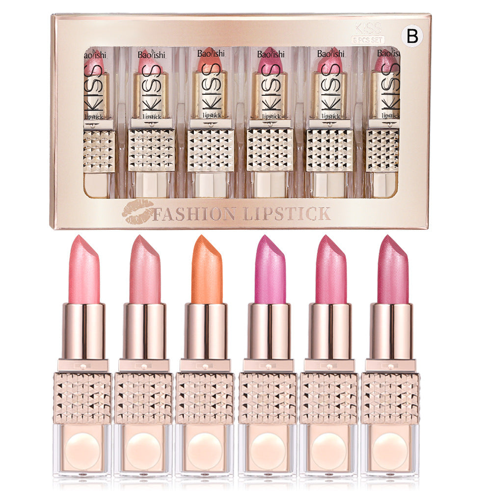 Universal Pearlescent Sequins Colorful Lipstick Kit