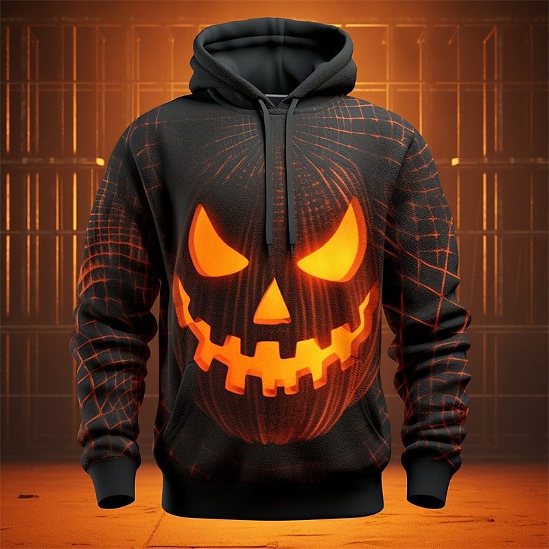 Halloween 3D Digital Printed Hoodie Couple Clothes