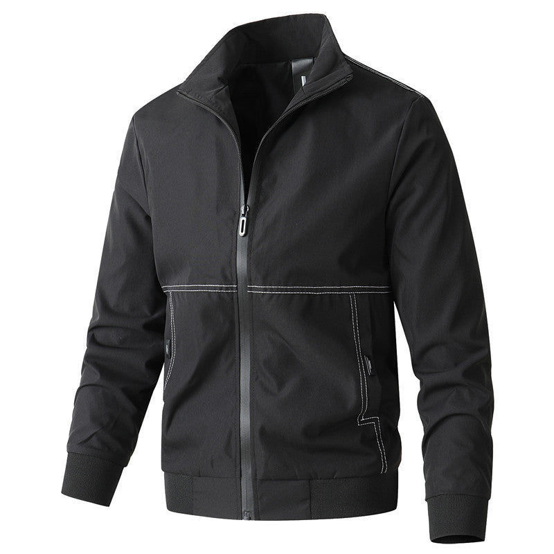 Men's Fashion Casual Solid Color Jacket