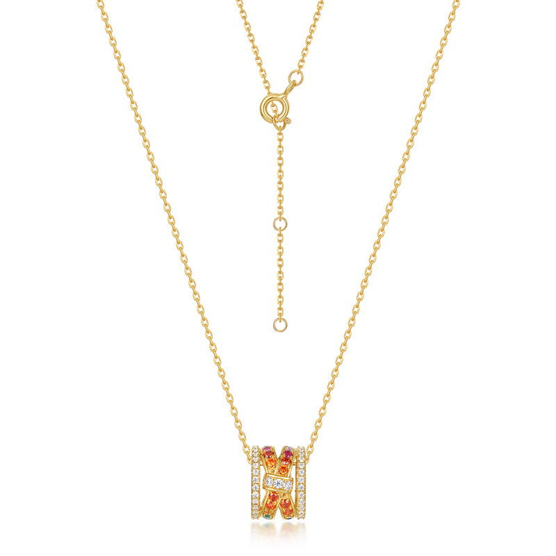 Entry Lux As Right As Rain Color Zirconium Necklace