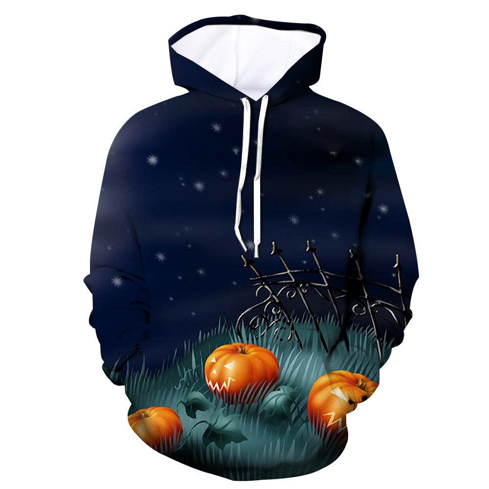 Halloween Casual Long-sleeved Hooded Sweater