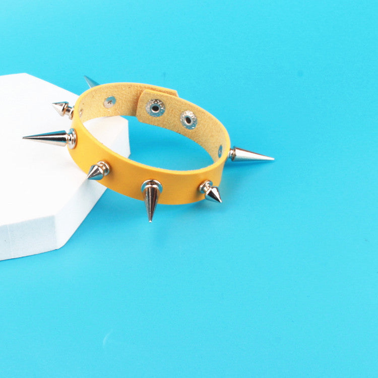 European And American Punk Gothic Fashion Couple Leather Bracelet