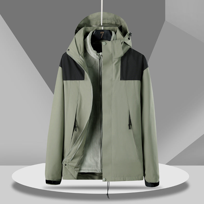 Outdoor Shell Jacket Three-in-one Detachable Jacket