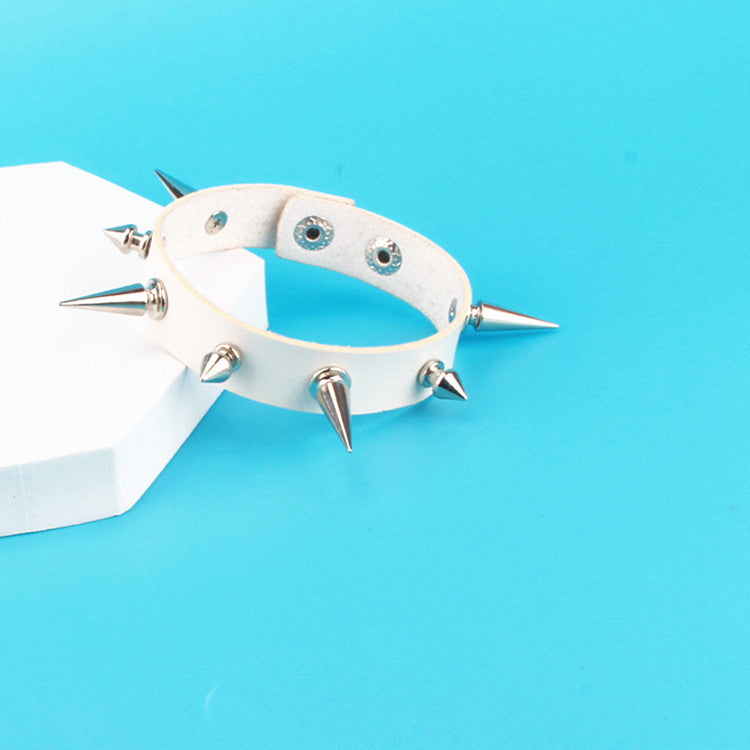 European And American Punk Gothic Fashion Couple Leather Bracelet