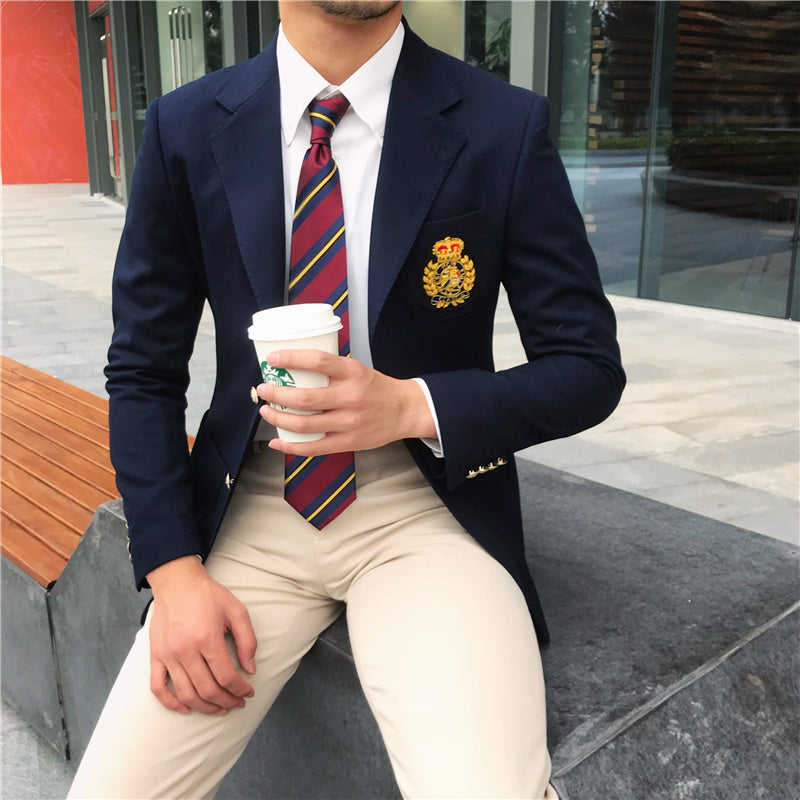 Men's Suit Jacket College Dress