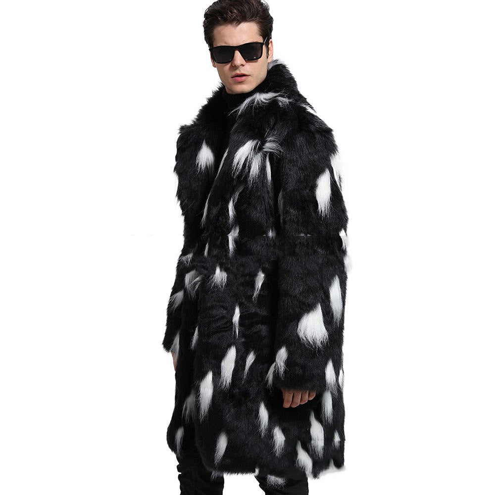 Fur Coat Men's Warm Thickened