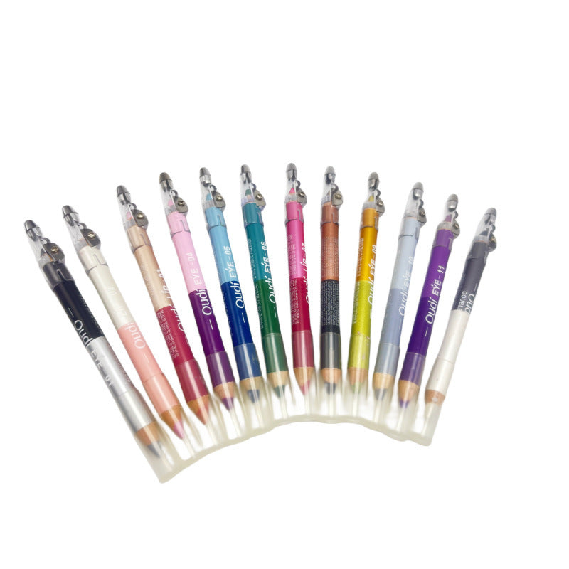 12 PCs Waterproof Not Smudge Double-headed Eyeliner