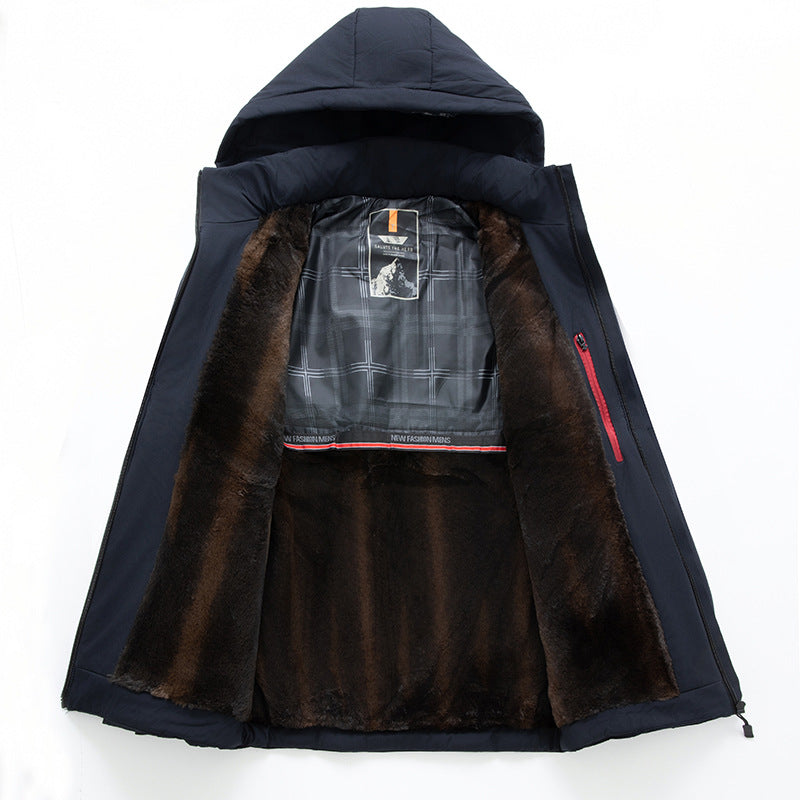 Thickened Cotton-padded Coat Men's Cotton Clothing Warm