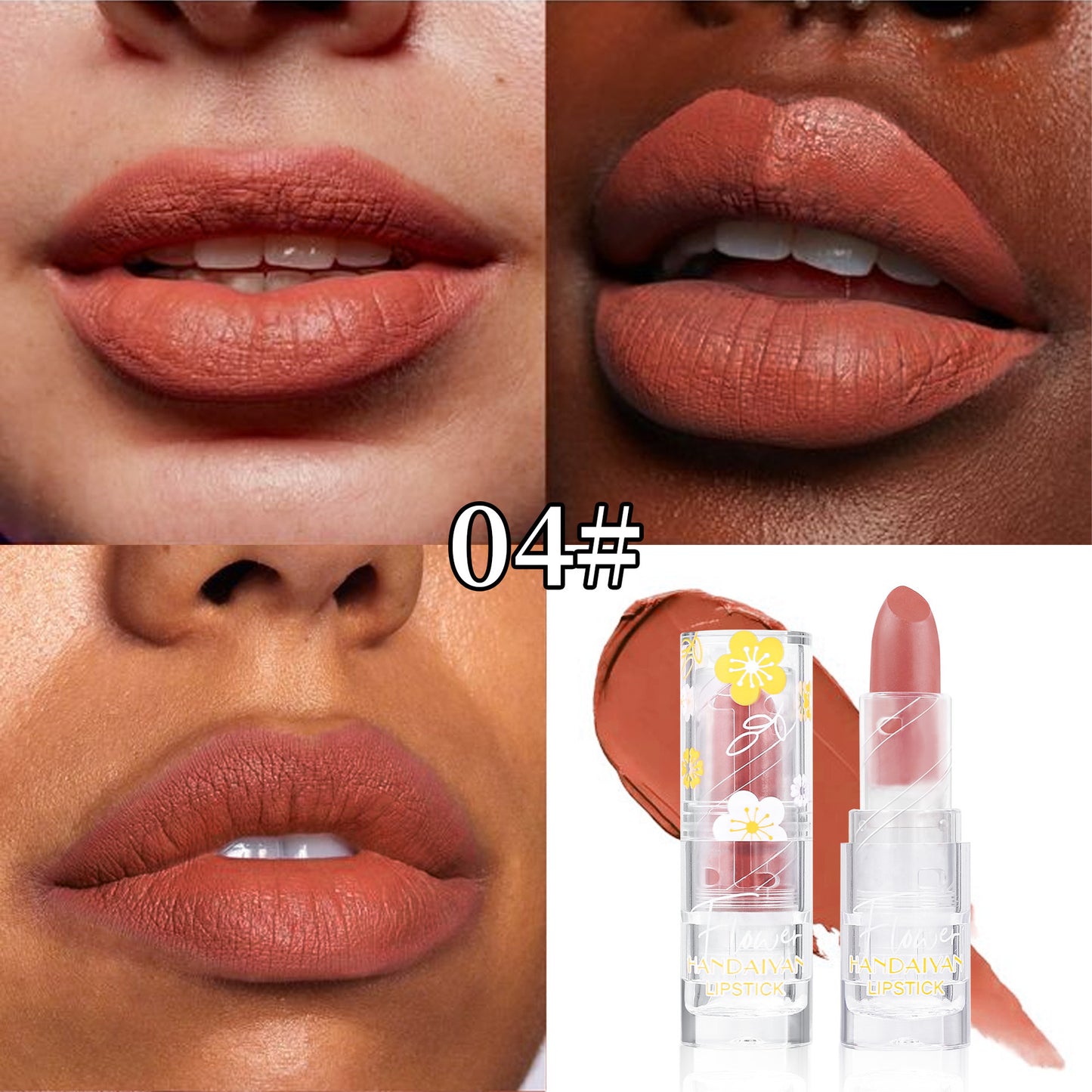Matte Lipstick 12 Colors Handaiyan Makeup Matte Waterproof