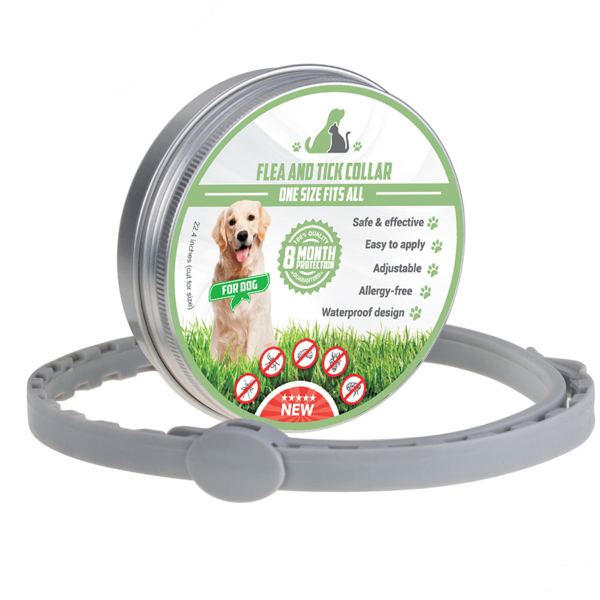 Natural Insect Repellent Essential Oil Flea Removal Pet Collar