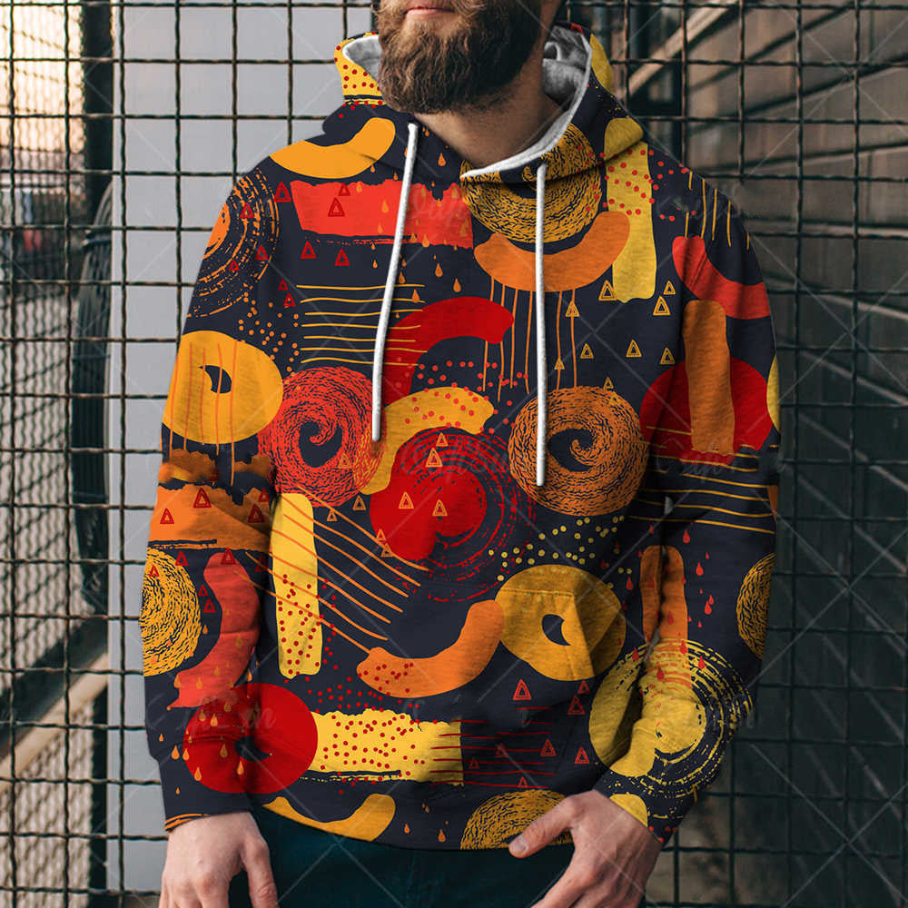 Men Sweater Spring And Autumn New Fashion Cool Art