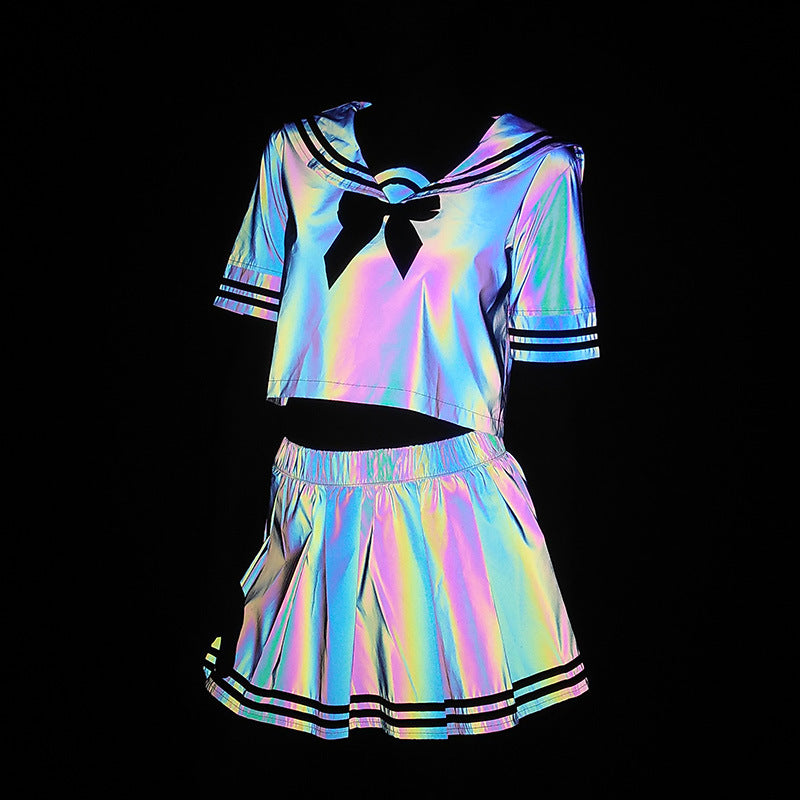 Colorful Reflective Sailor Suit Cute