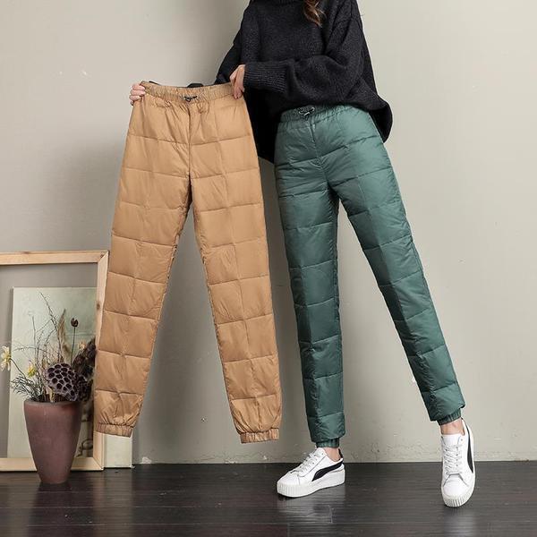 Sweatpants Women Cotton Trousers Down Pants Outer Wear