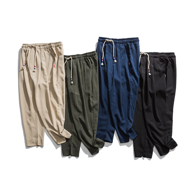 Trendy Retro Harlan Cropped Pants Men