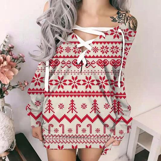 Autumn And Winter Christmas Long Sleeved Sweater Women