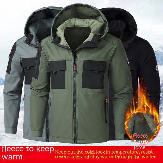 Men's Fashion Outdoor Mountaineering Cold Protective Clothing Shell Jacket Suit