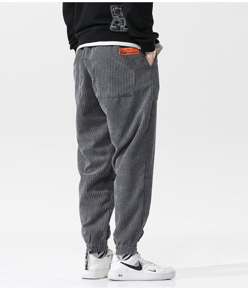 All Match Loose Hong Kong Style Men Casual Pants