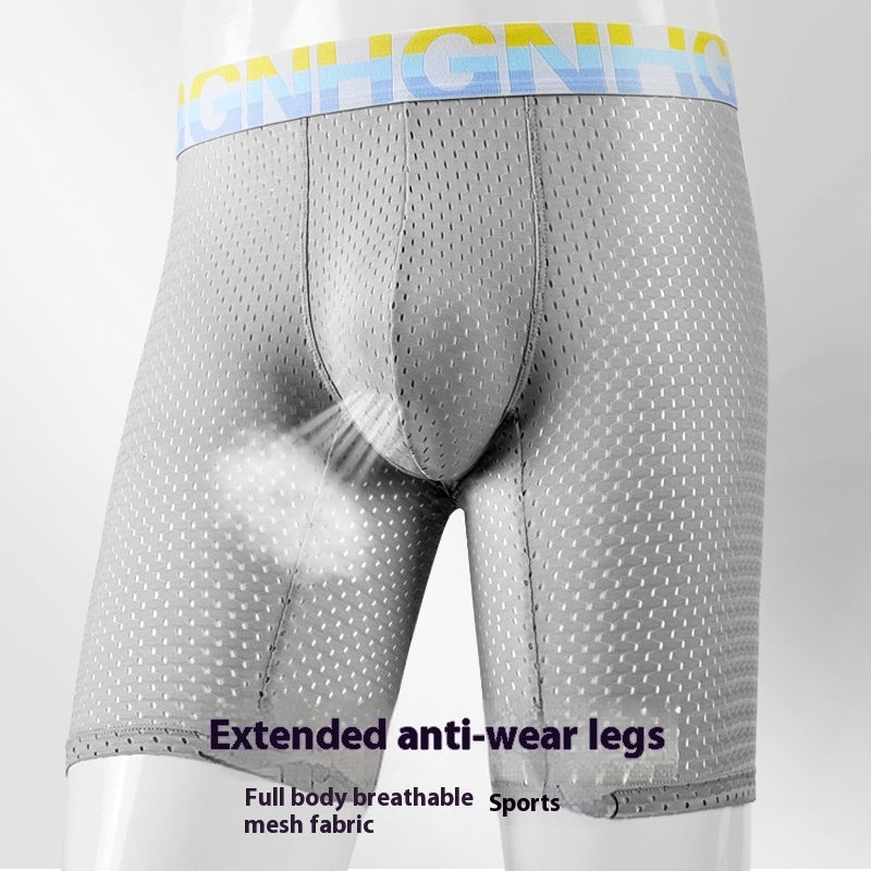 Summer Ice Silk Mesh Sports Men's Underwear
