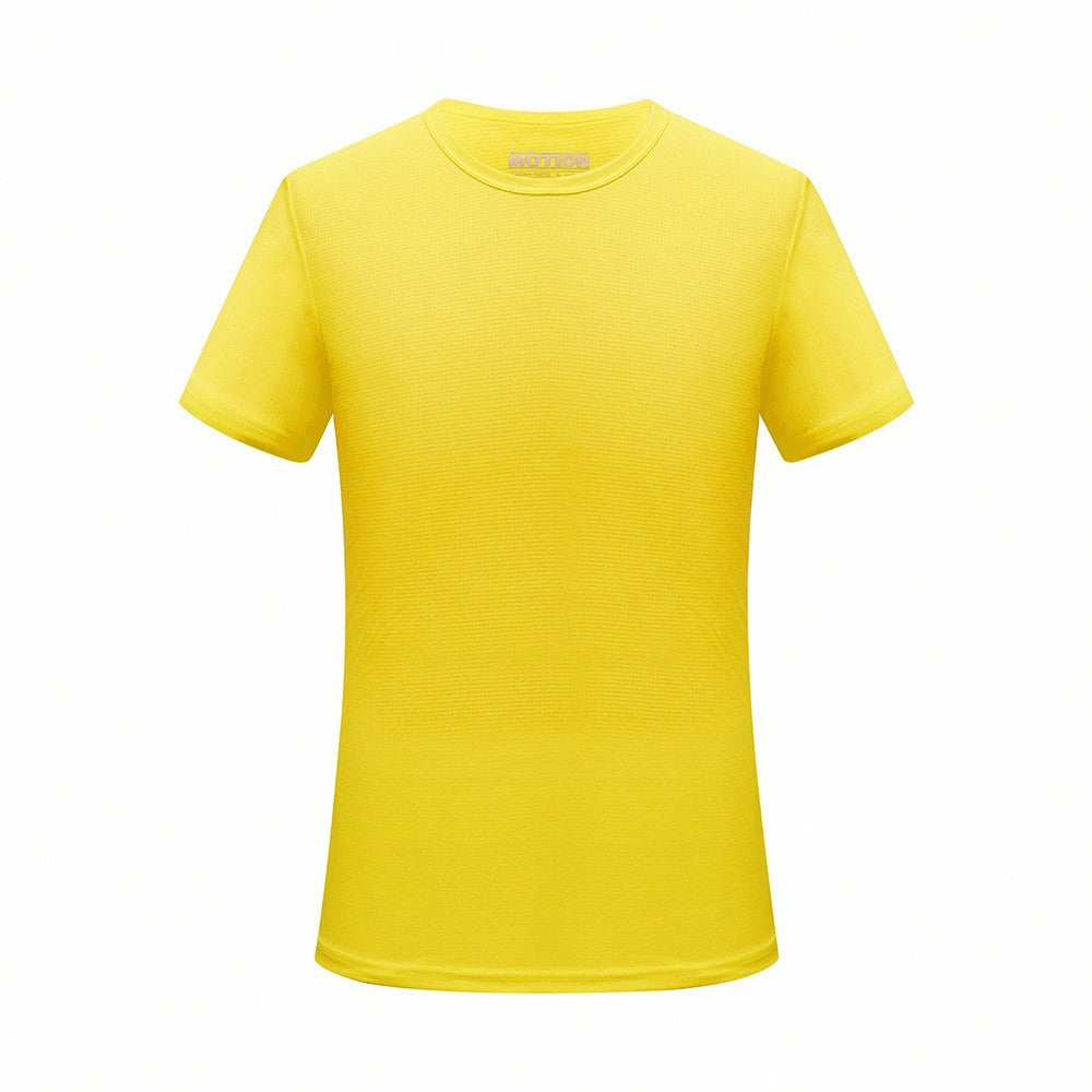 Men Quick Dry T Shirt Running Slim Fit Top Tees Solid Shirts