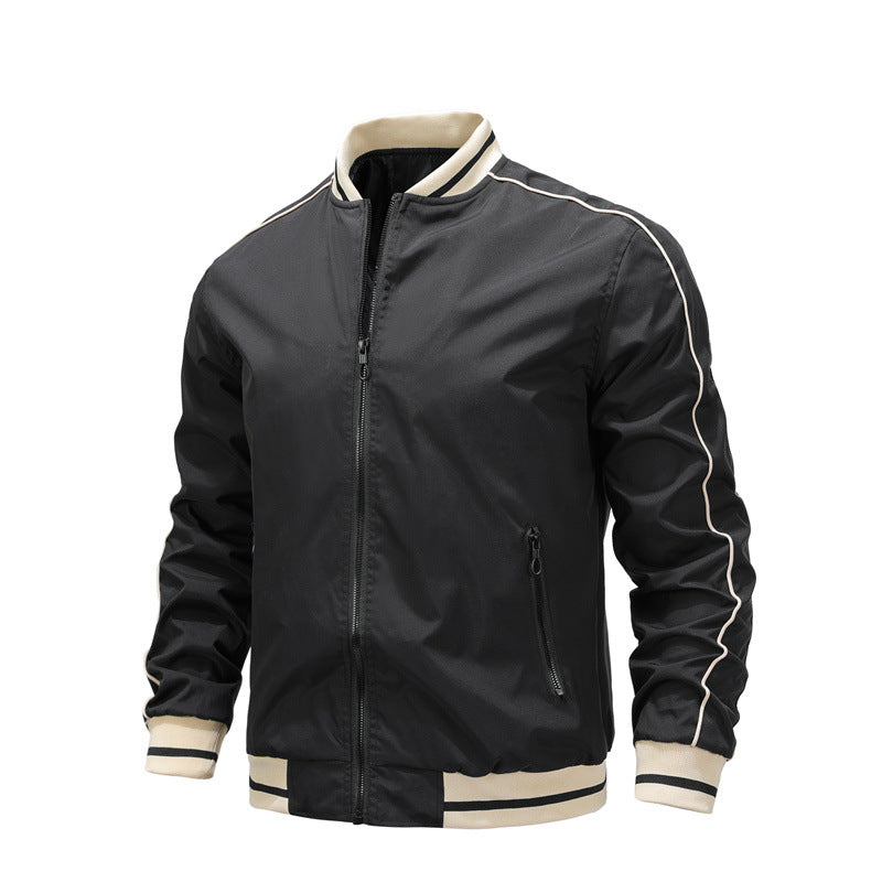 Baseball Uniform Loose Fashion Polyester Jacket Men