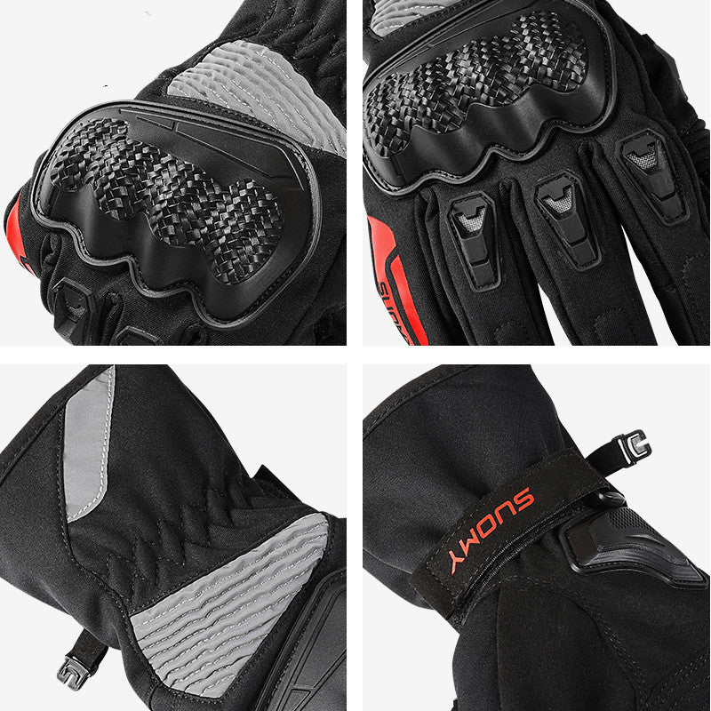 Motorcycle Winter Waterproof And Warm Riding Gloves
