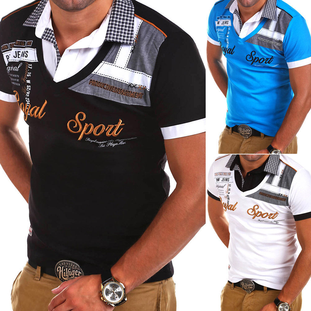 Men's Short-sleeved T-shirt Business Men's Polo Shirt