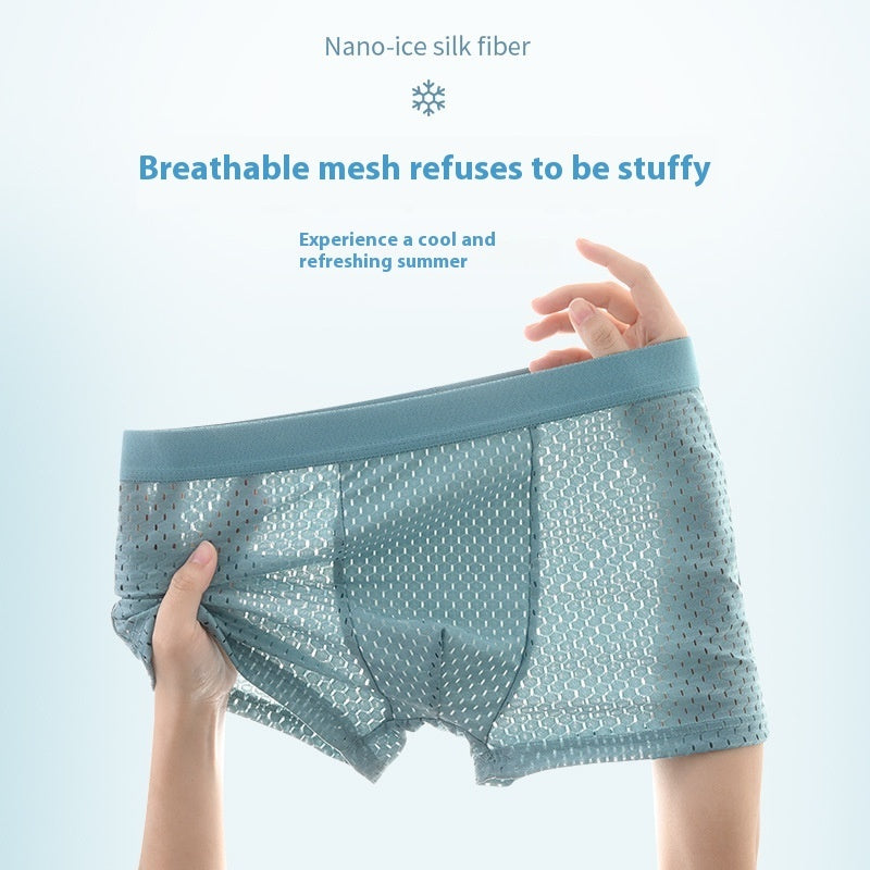 Ice Silk Mesh Men's Underwear