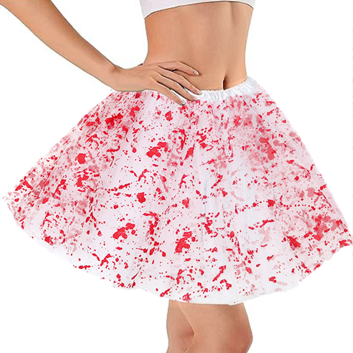 Halloween Cosplay Blood Skirt Tulle Skirt