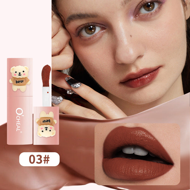 Matte Finish Velvet Lip Lacquer Easy To Color