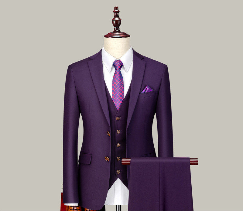 Men's Three-piece Suits For Groomsmen