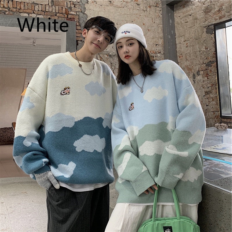 Sweater Cute Cartoon Cloud Thread Clothes For Men And Women