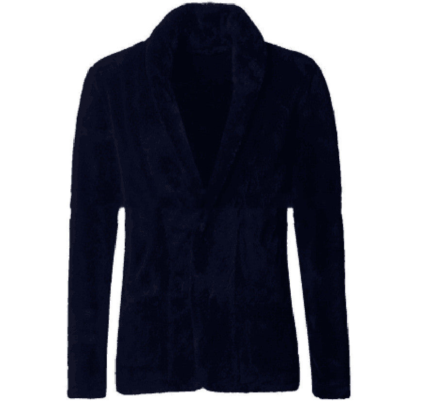 Men's Europe And America Warm Woolen Double Faced Velvet Coat