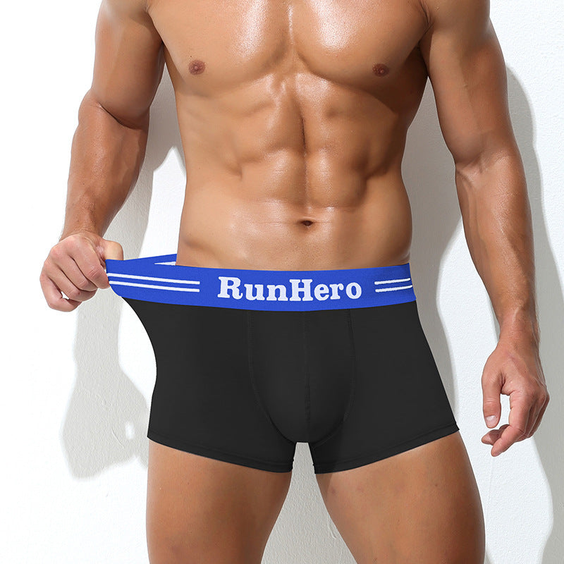 Men's Boxer Cotton Underwear Mid Waist