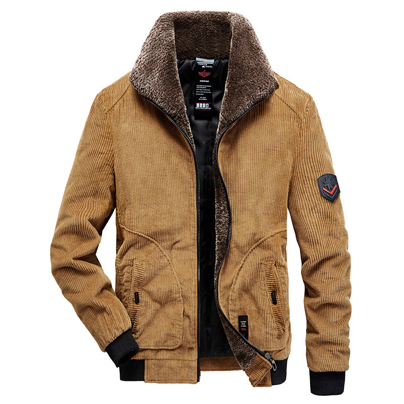 Corduroy Cotton Coat Men's Winter Coat