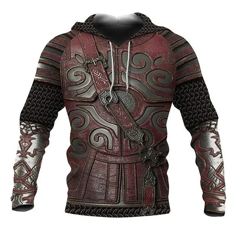 Men's Pullover Hoodie Bohemian Style