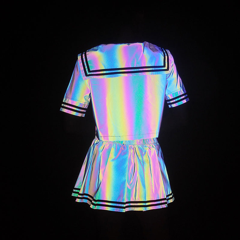 Colorful Reflective Sailor Suit Cute