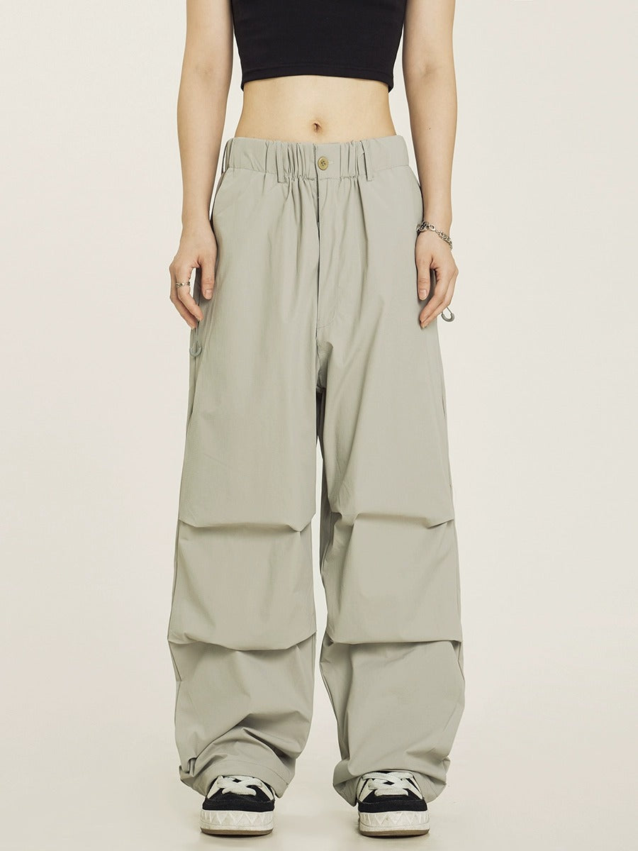 Vintage Pleated Parachute Pants Cargo Pants