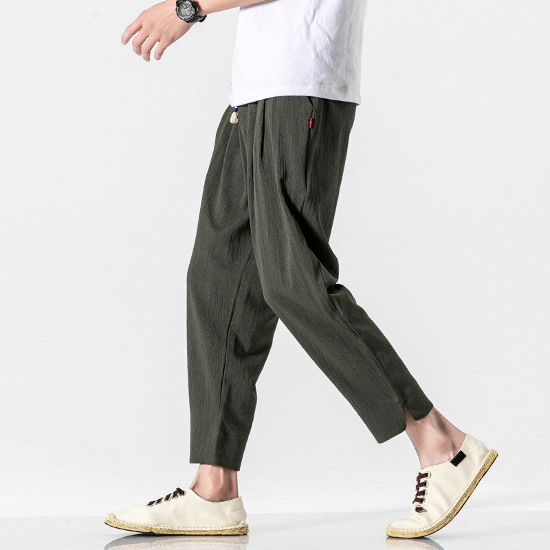 Trendy Retro Harlan Cropped Pants Men