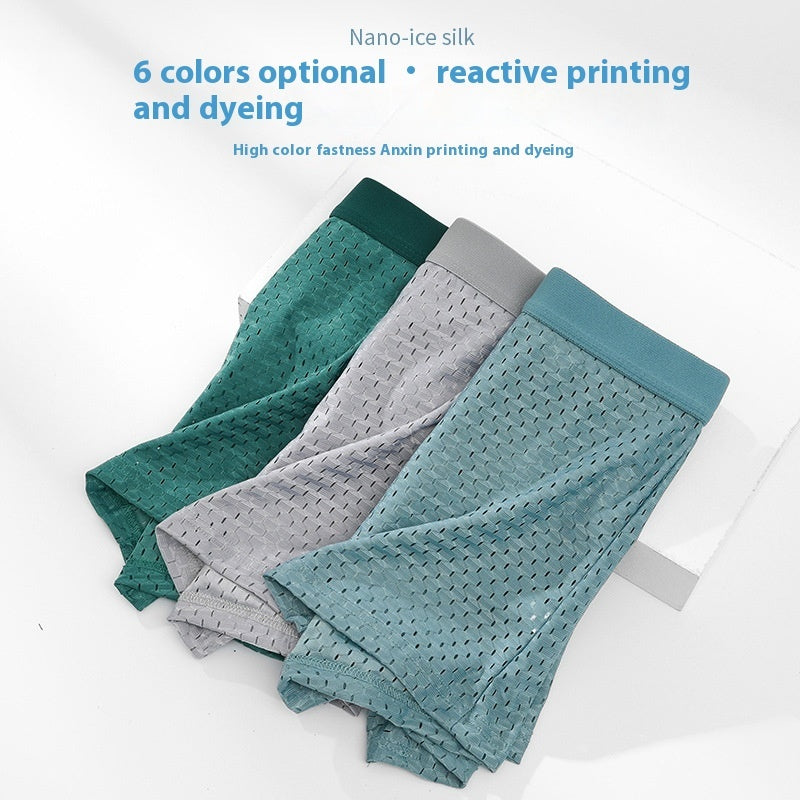 Ice Silk Mesh Men's Underwear