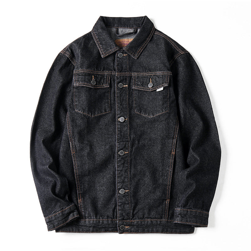 Retro Denim Jacket Men's Loose Oversized Coat