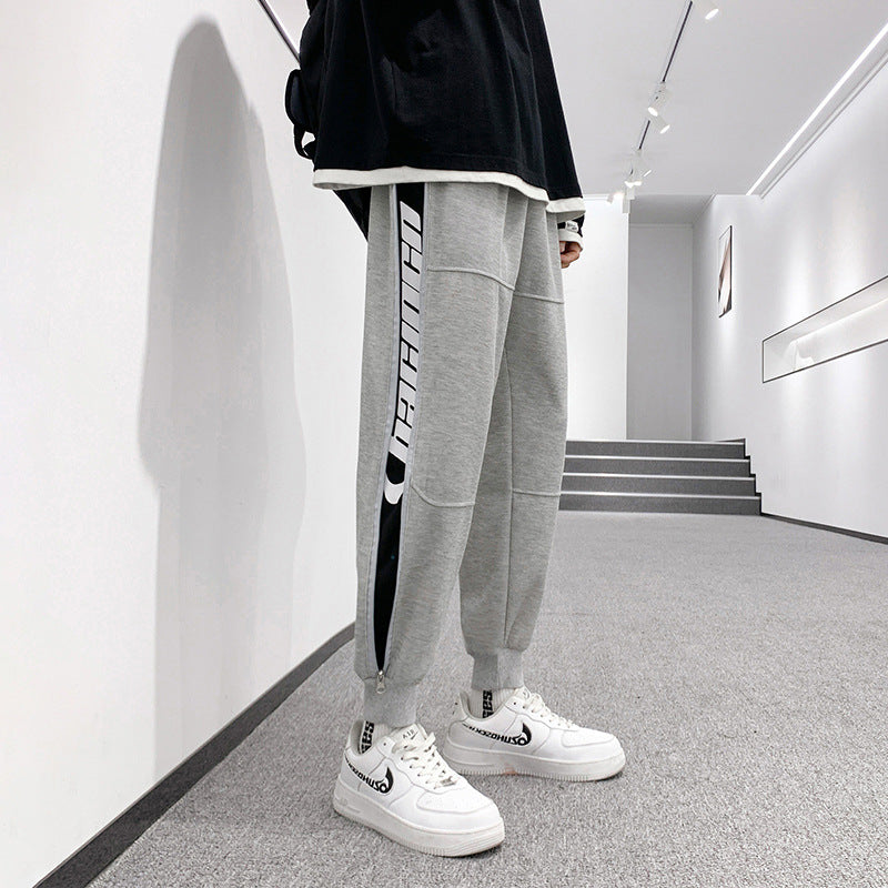 Men's Fashionable Fall Winter Footband Sweatpants