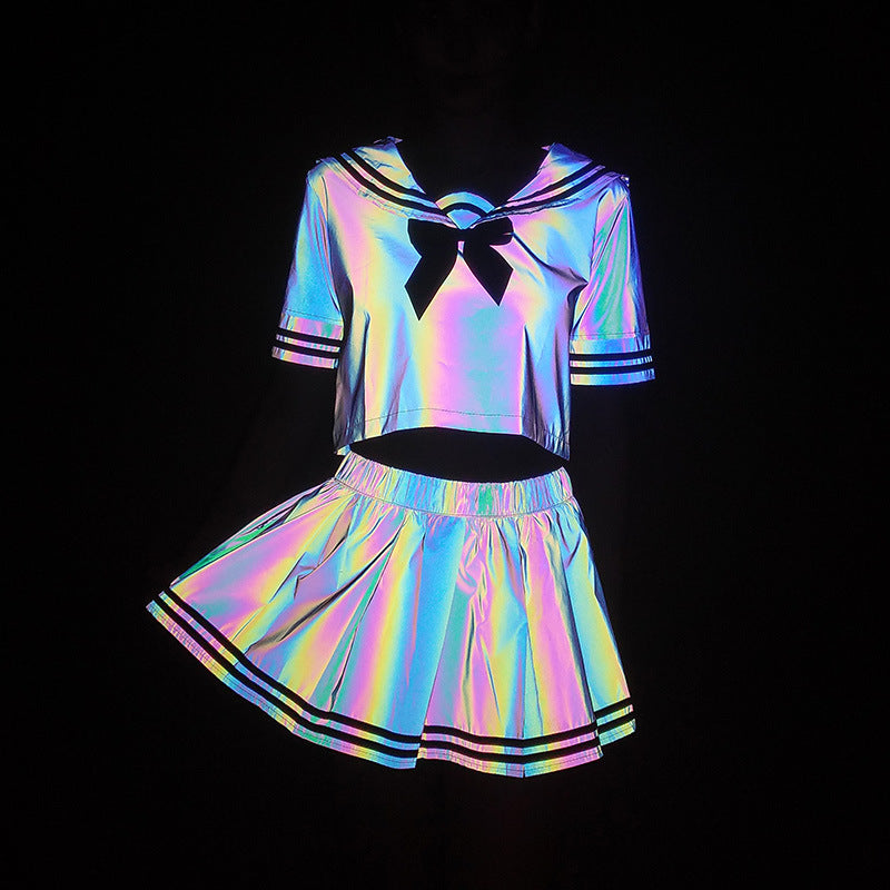 Colorful Reflective Sailor Suit Cute