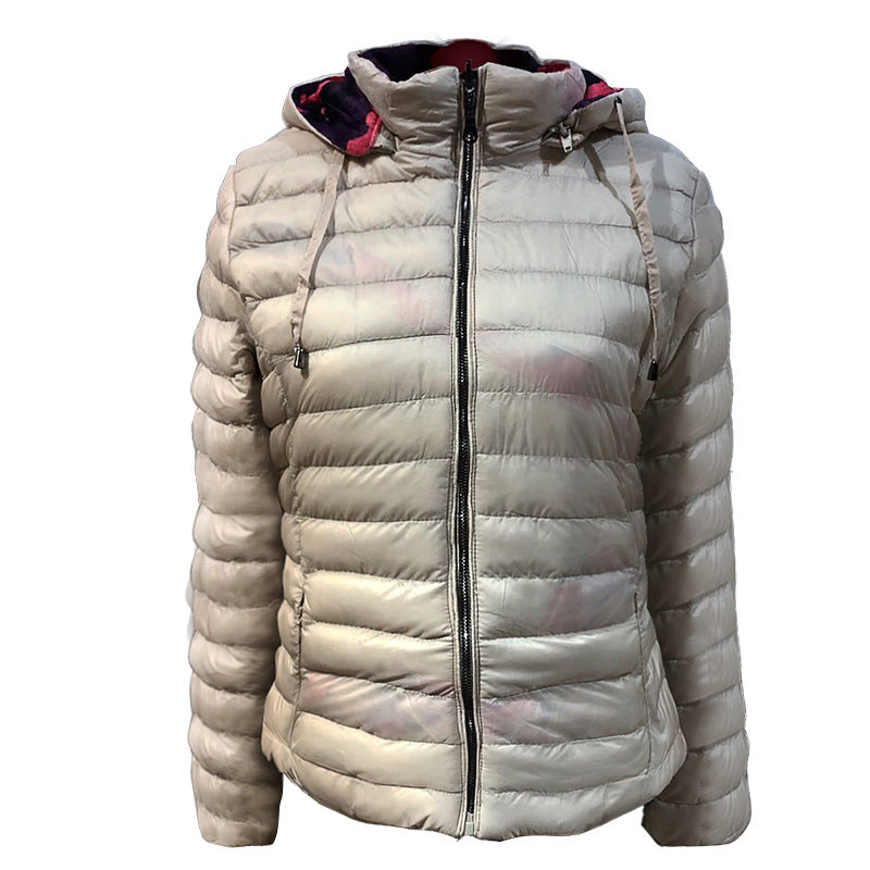 Short Cotton-padded Coat Women Wear Double Camo