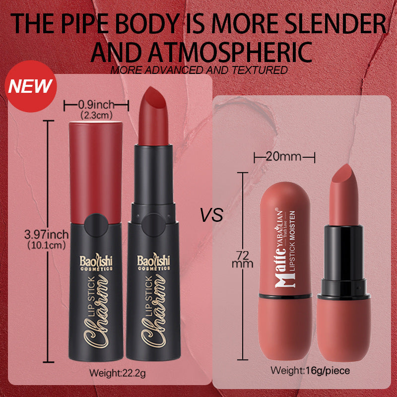 Matte Lipstick Matte Surface Easy To Color Long-lasting Moisturizing